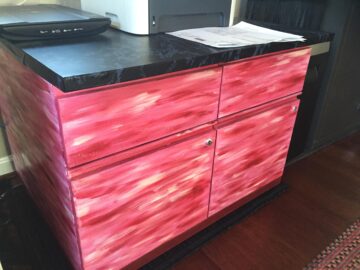 Repainted cabinet