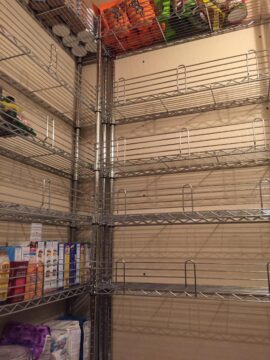 Pantry after: sturdy and not prone to collapse