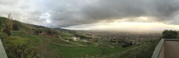 Panorama - cloud formations above Purgatory