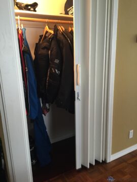 New closet in use
