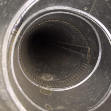 Main duct after cleaning
