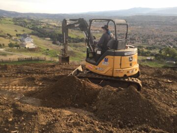 Agent Smith making use of the excavator