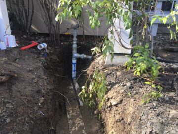New water main connection