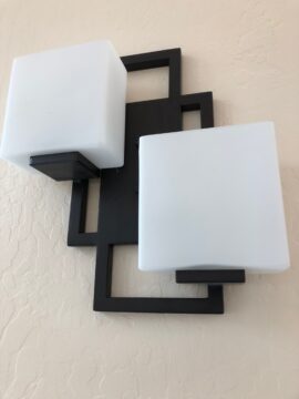 New cubic sconce lights