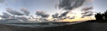 Florida west coast sunset panorama