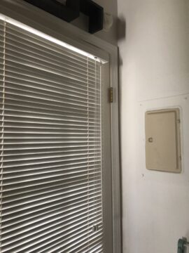 Ugly electrical panel in guest room