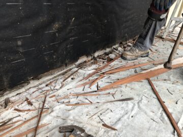 Removing old rotting siding