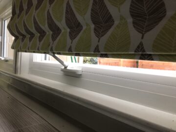 Window crank handles in the way of the blinds