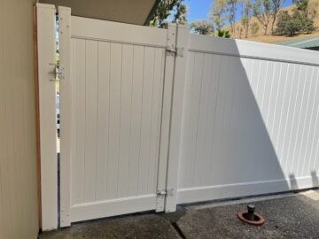 New fence and gate