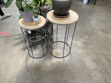 Plant stands as found