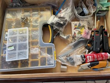 Standard junk drawer found in every home