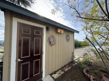 Long perch on shed building