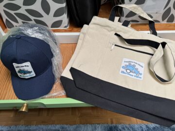 Nifty Purgatory hats and tote bags