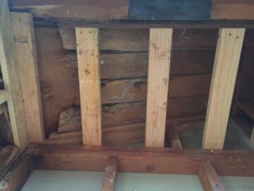 Rotted ceiling beams