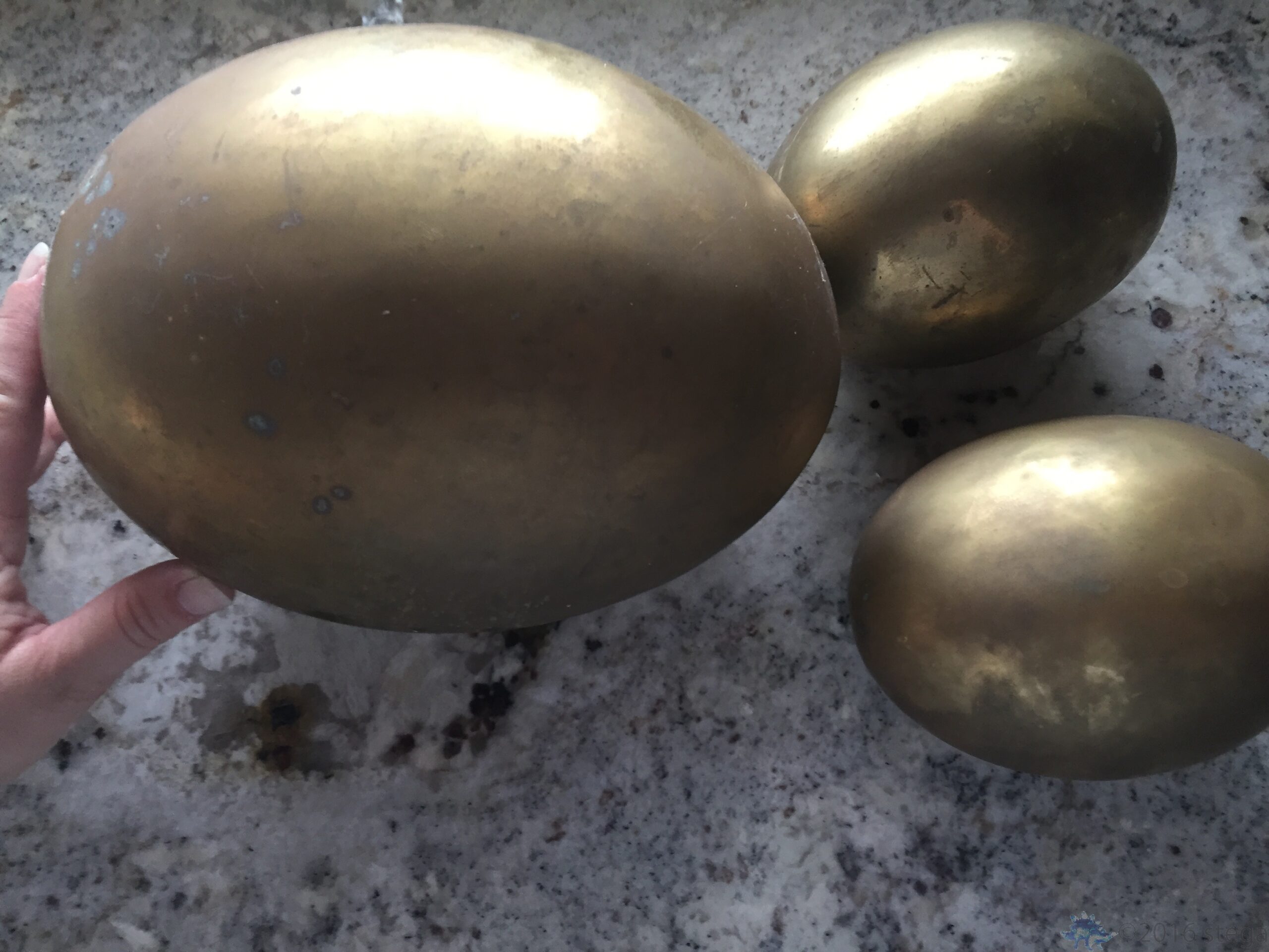 Brass eggs